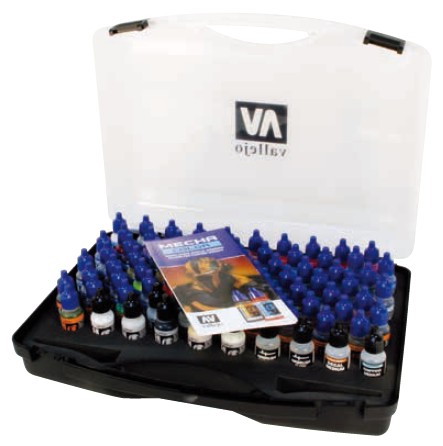 Mecha Color Paint Set in Plastic Storage Case (80 Colors)