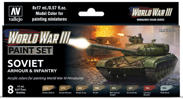 WWIII Paint Set - Soviet Armour & Infantry