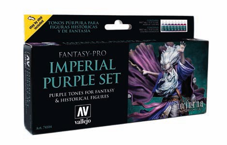 Imperial Purple Tones Nocturna Fantasy-Pro Paint Set (8 Colors)