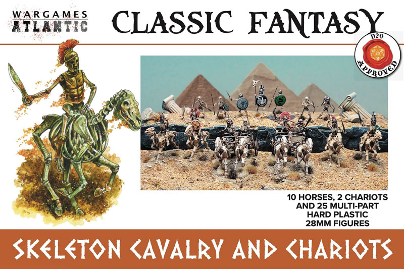 Wargames Atlantic Classic Fantasy: Skeleton Cavalry and Chariots