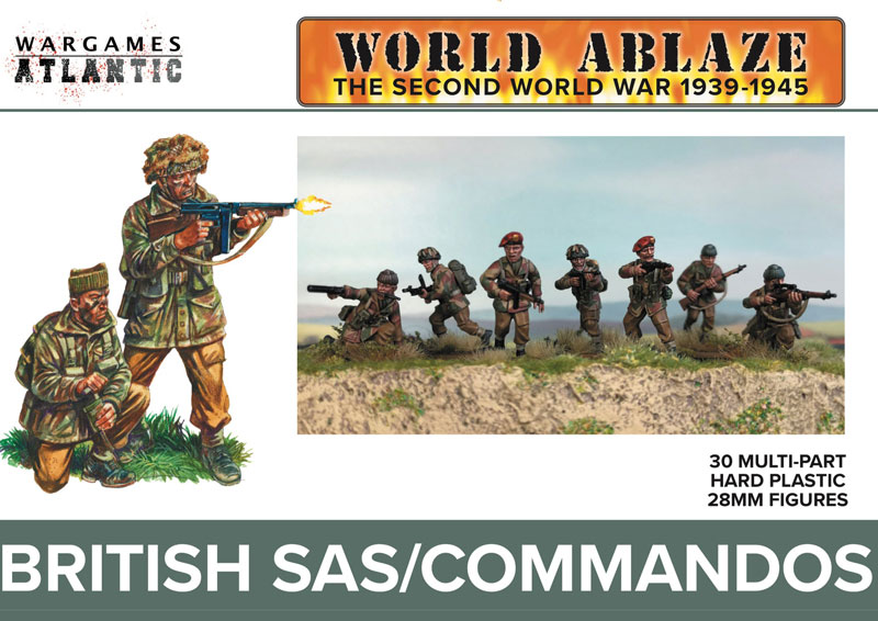 Wargames Atlantic World Ablaze WWII 1939-45: British SAS/Commandos