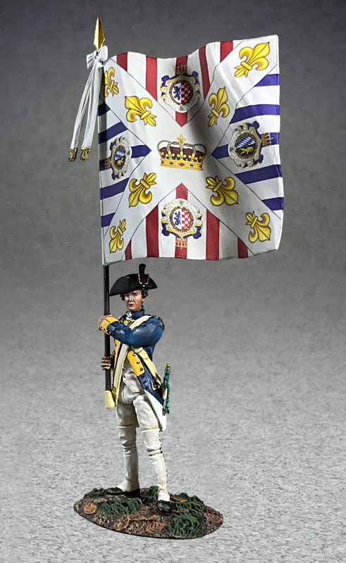 Clash of Empires: French Royal Deux-Ponts Ensign with Color 1781