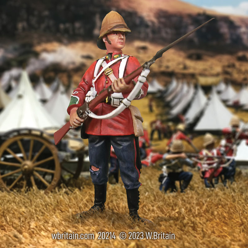 Zulu War Collection: British 24th Foot Standing Alert 1879