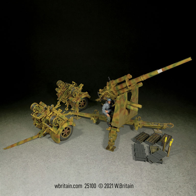 WW2: German 88mm Flak 36, Dual Purpose Gun With 1 Gunner