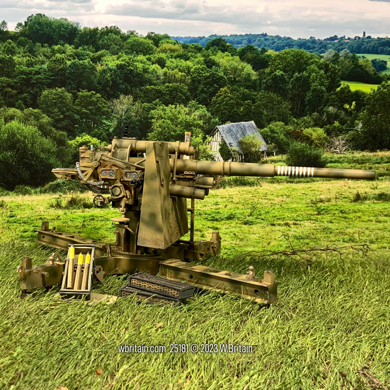 WW2: German 88mm Flak 37 with Late War Carriage