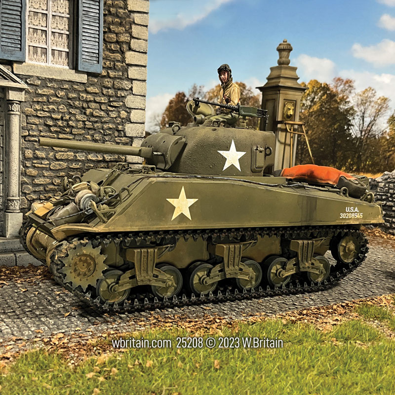 WW2: U.S. M4A3(75) Sherman 9th Armored Division 14th Tank Battalion Co. A, Germany 1945