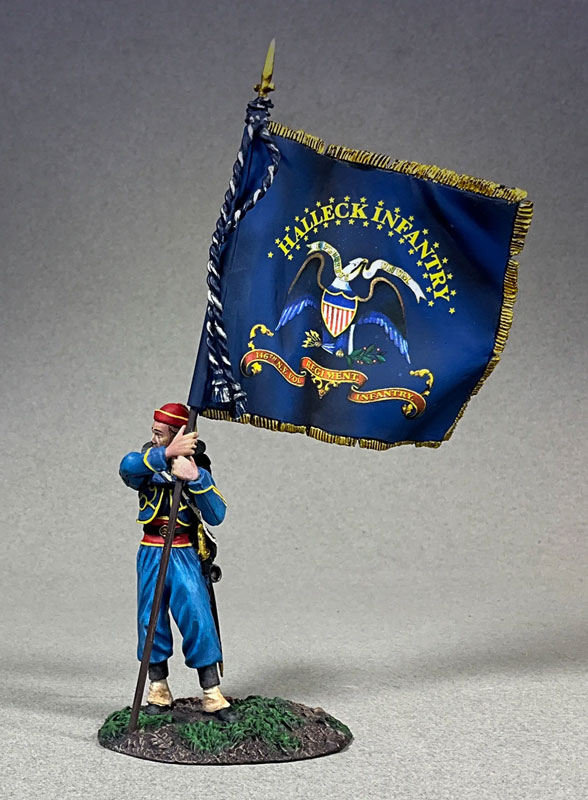 American Civil War: Union 146th New York Zouave with Regimental Colors