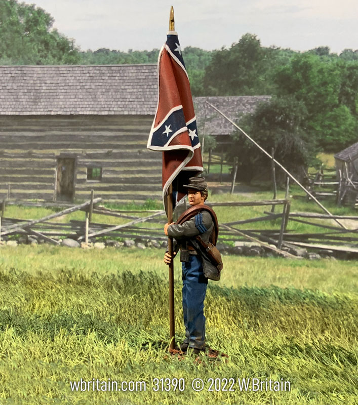 American Civil War: Confederate Army of Northern Virginia Flag at Rest