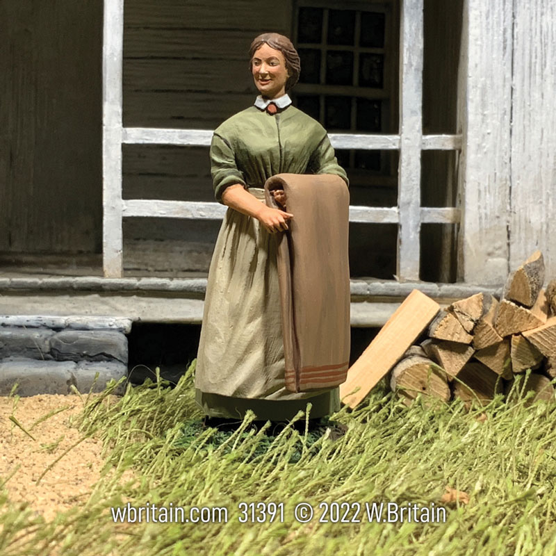 American Civil War: A Caring Heart Civilian Woman with Blanket