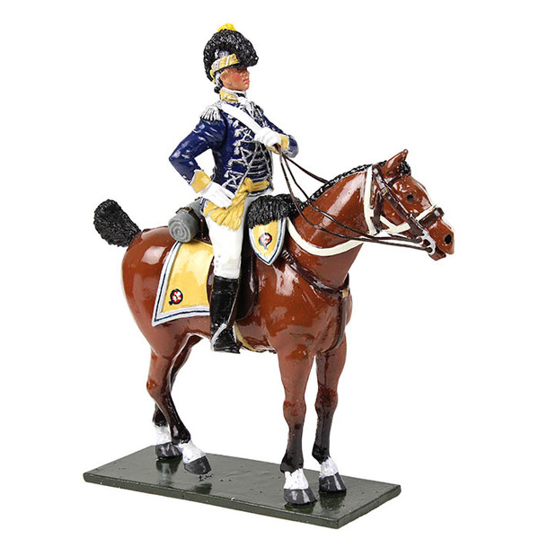 Napoleonic: British 10th Light Dragoons Officer Mounted, 1795