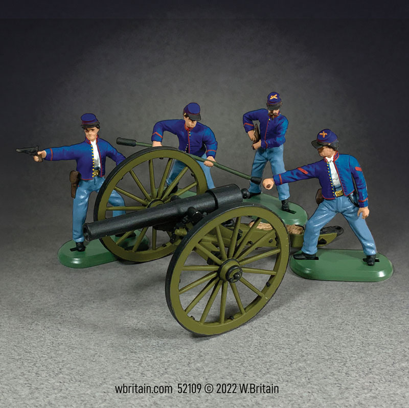 Super Deetail Plastics: 10 Pound Parrott Cannon with 4 Union Artillery Crew