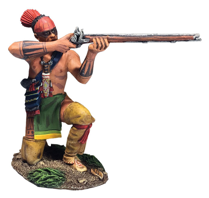 Clash of Empires: Native Warrior Kneeling Firing No.2