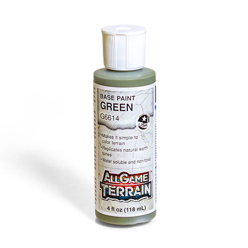 All Game Terrain: Base Paint Green (4oz. Bottle)