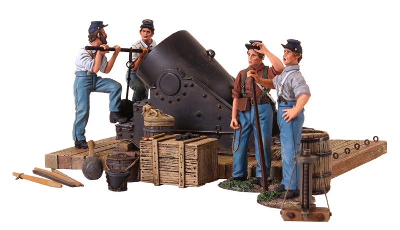 American Civil War: Union 13 Inch Mortar and 4 Man Crew