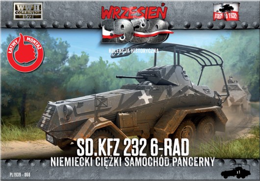 First to Fight WWII German SdKfz 232 6-Rad Heavy Armored Car