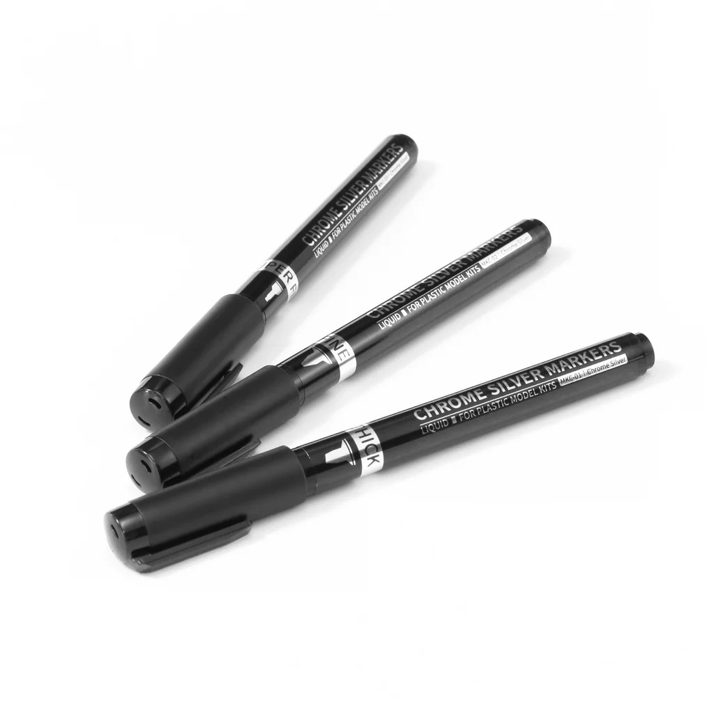 Dspiae Chrome Silver Marker Pen Thick 2.5mm