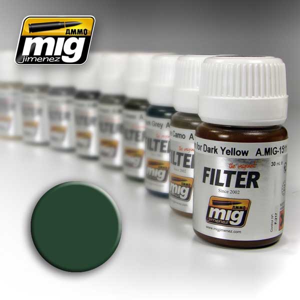 Enamel Filters: Green Filter For Grey Green