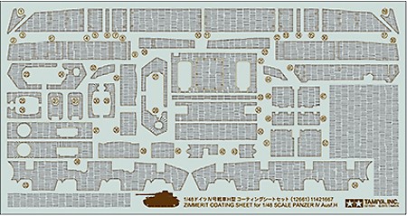 WWII German Pz IV Zimmerit Coating Sheet