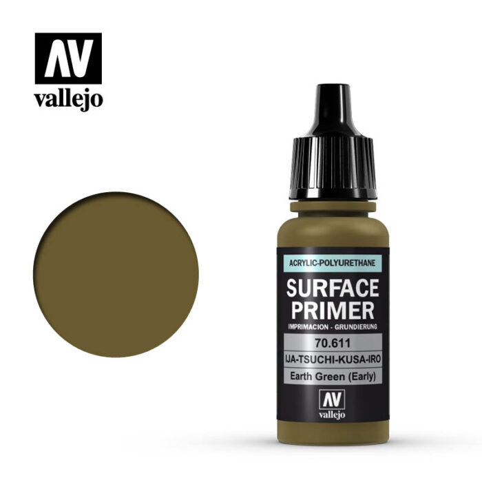 Vallejo Surface Primers: Earth Green IJA Tutikusa-IRO  17ml Bottle